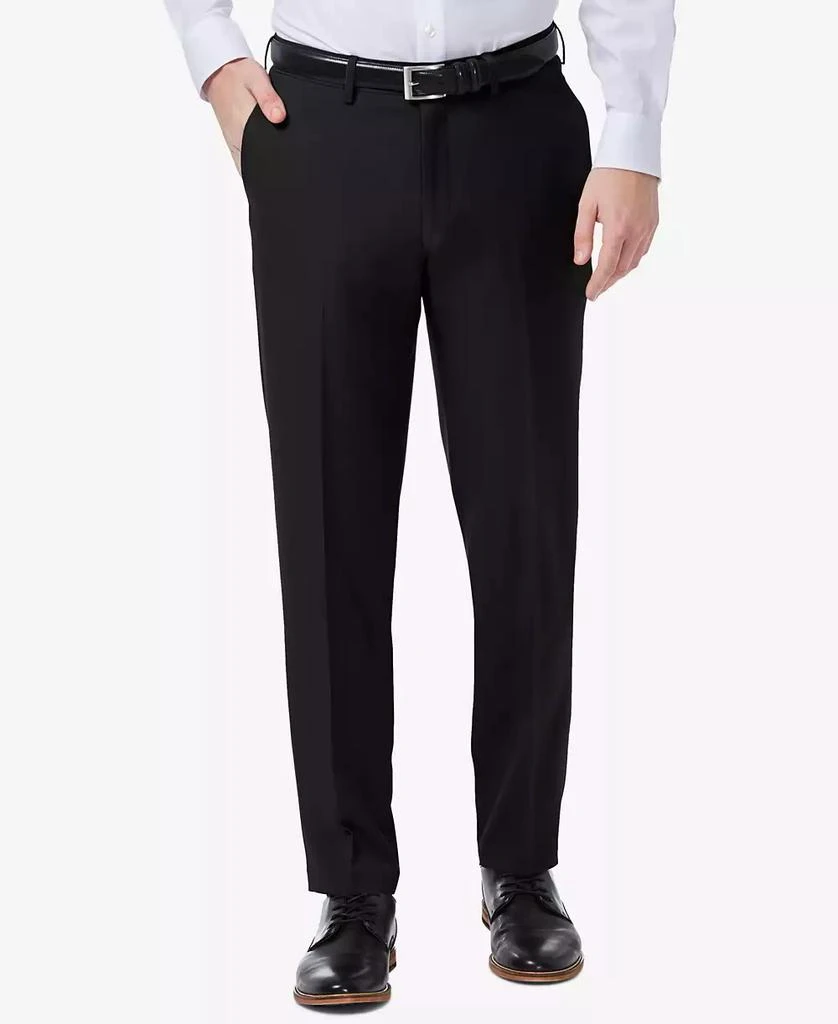 Haggar Men's Premium Comfort Slim-Fit Performance Stretch Flat-Front Dress Pants 1