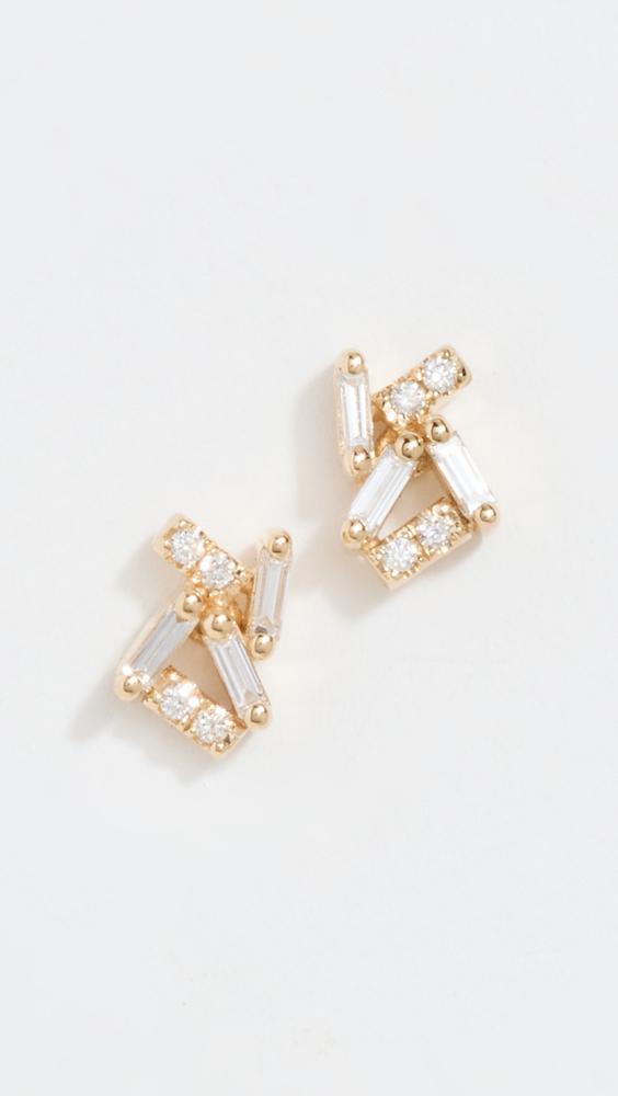 Suzanne Kalan 14K Yellow Gold Stud Earrings