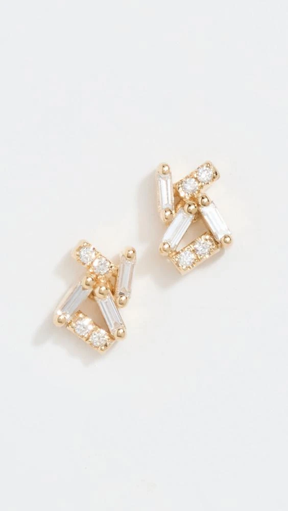 Suzanne Kalan 14K Yellow Gold Stud Earrings 1