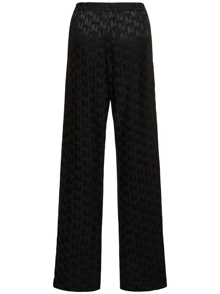 MSGM Monogram Fluid Viscose Straight Pants 4