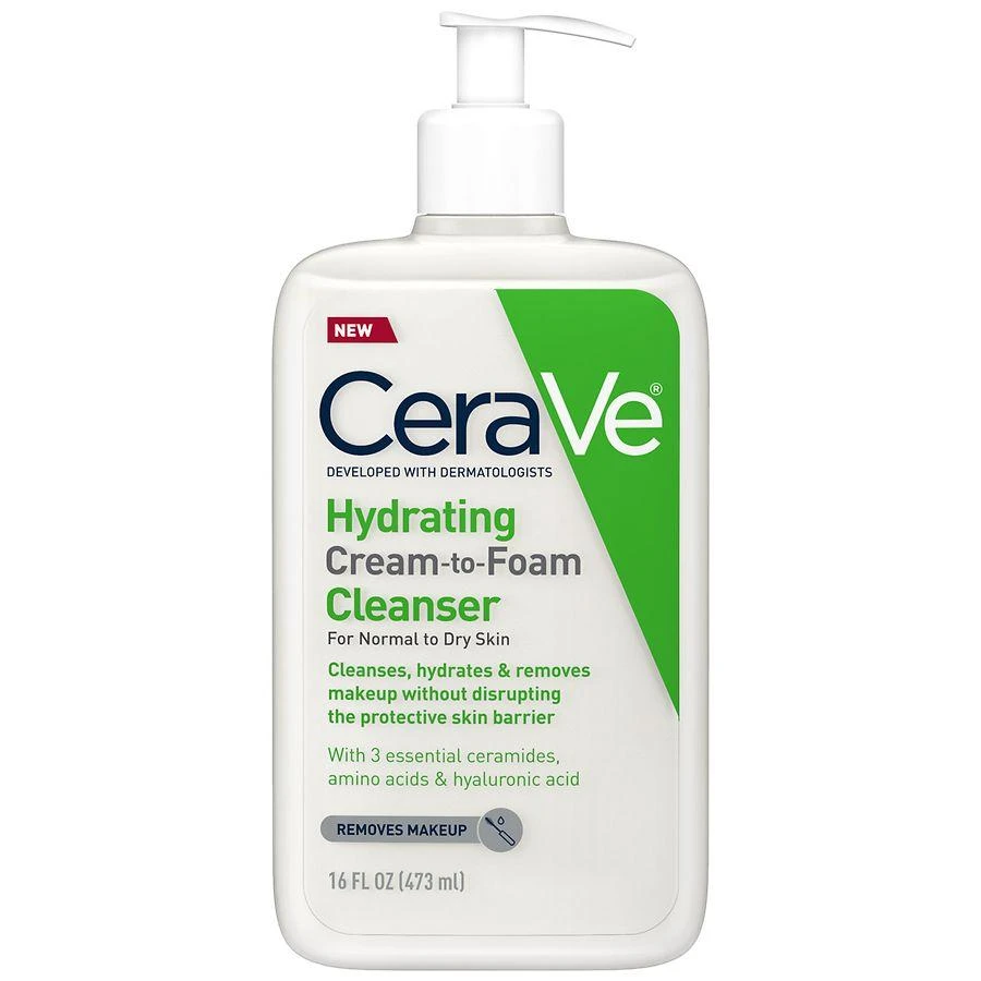 CeraVe Hydrating Cream-to-Foam Face Cleanser 8