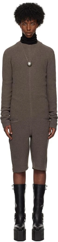 Rick Owens Gray Porterville Headon Jumpsuit