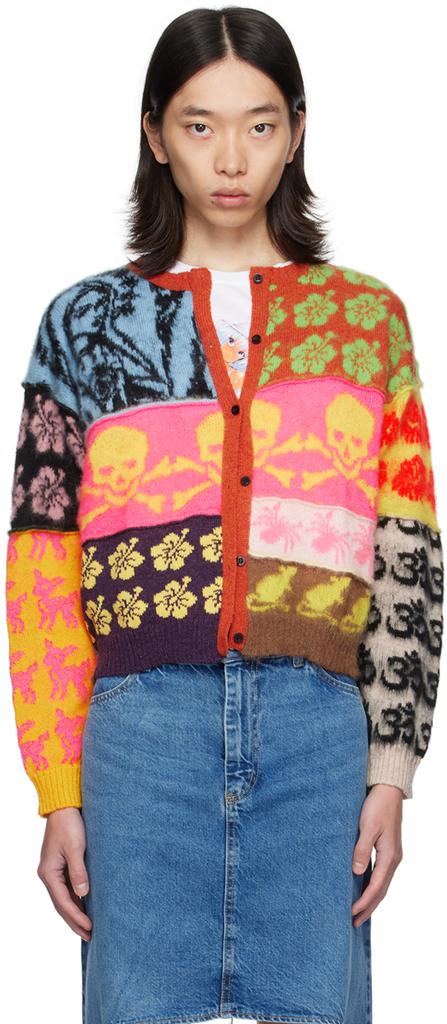 Ashley Williams Multicolor Patchwork Cardigan