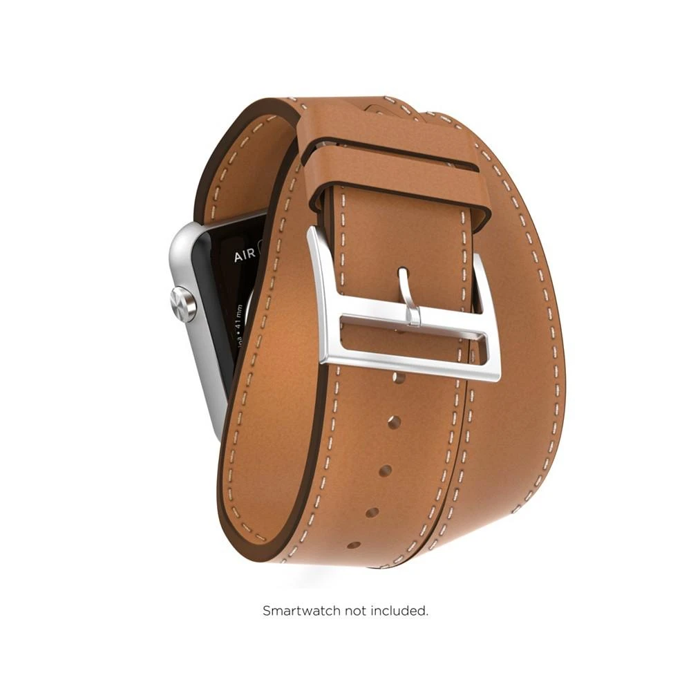 iTouch Unisex Air 4 Brown Leather Double Wrap Strap 4