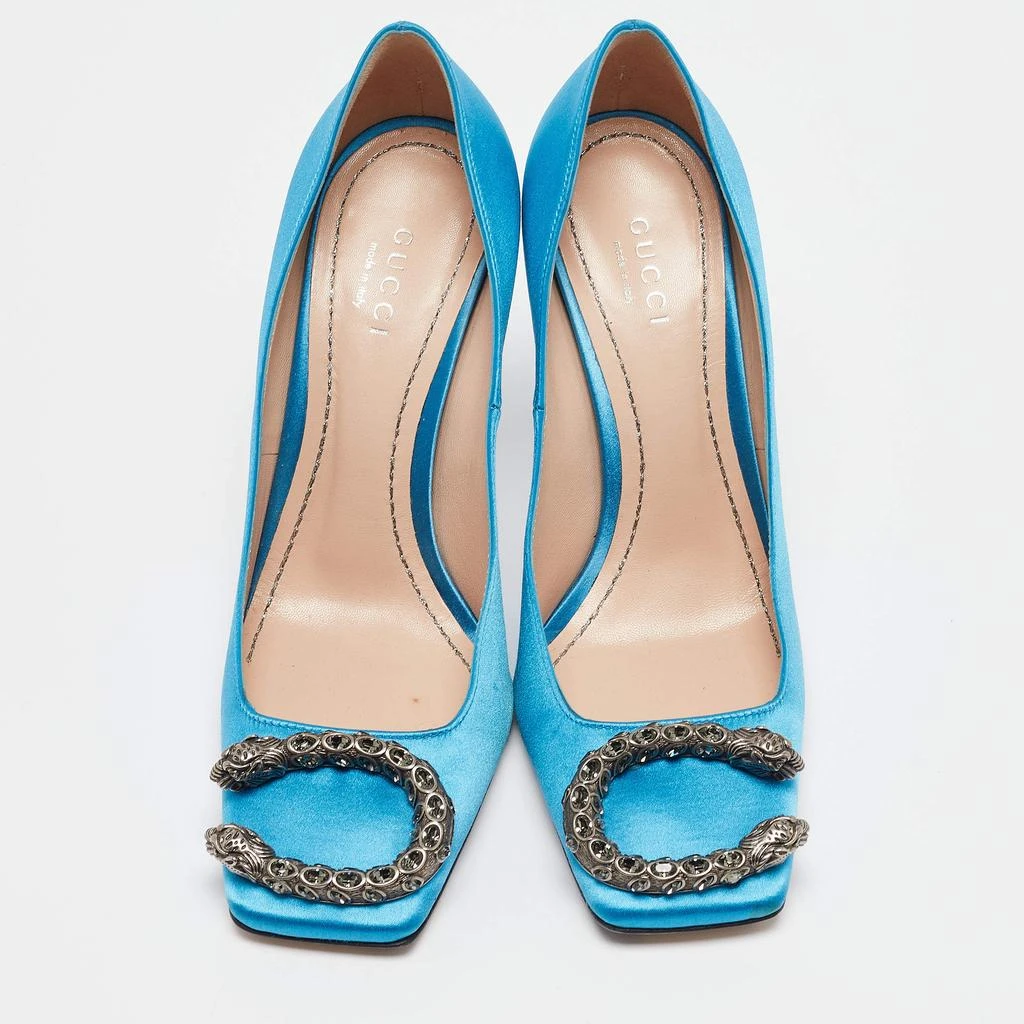 Gucci Gucci Blue Satin Dionysus Pumps Size 35.5 3