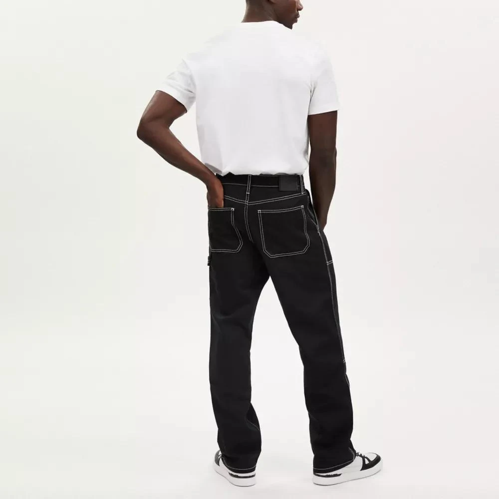 Coach Relaxed Straight Fit Twill Carpenter Pants In Organic Cotton And Recycled Polyester 3