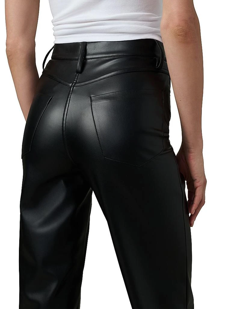 Joe's Jeans Margot Faux Leather High-Rise Straight-Leg Pants 7