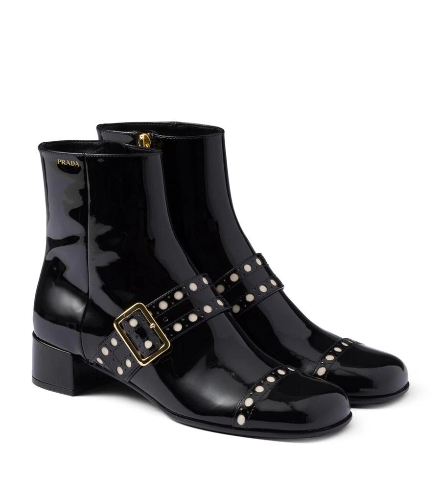 Prada Patent Leather Ankle Boots 1