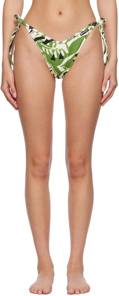 Palm Angels Green 
White Hibiscus Bikini Bottoms