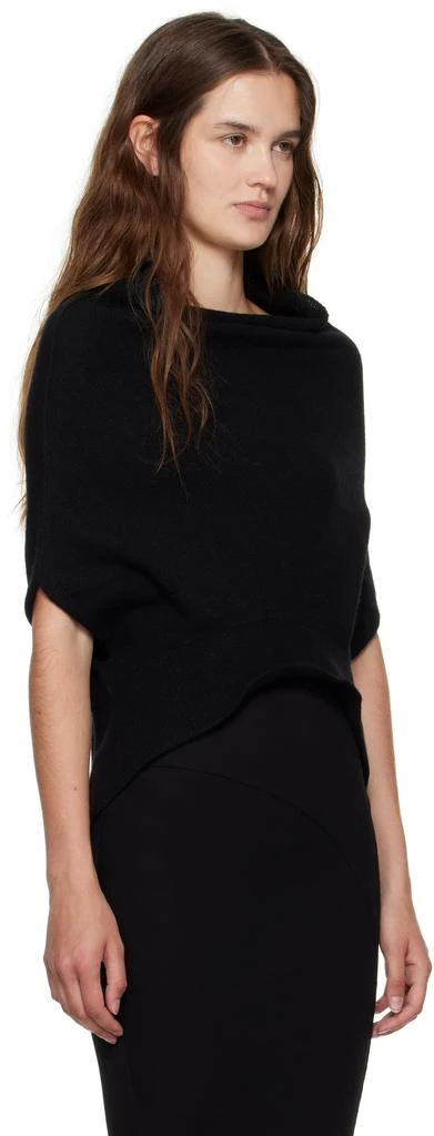 Rick Owens Black Concordians SL Shroud Sweater 2