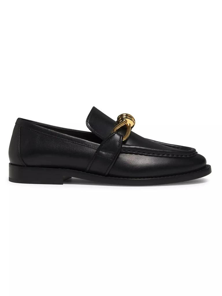 Bottega Veneta Astair Knot Leather Loafers BLACK 41-11 - Shoes 