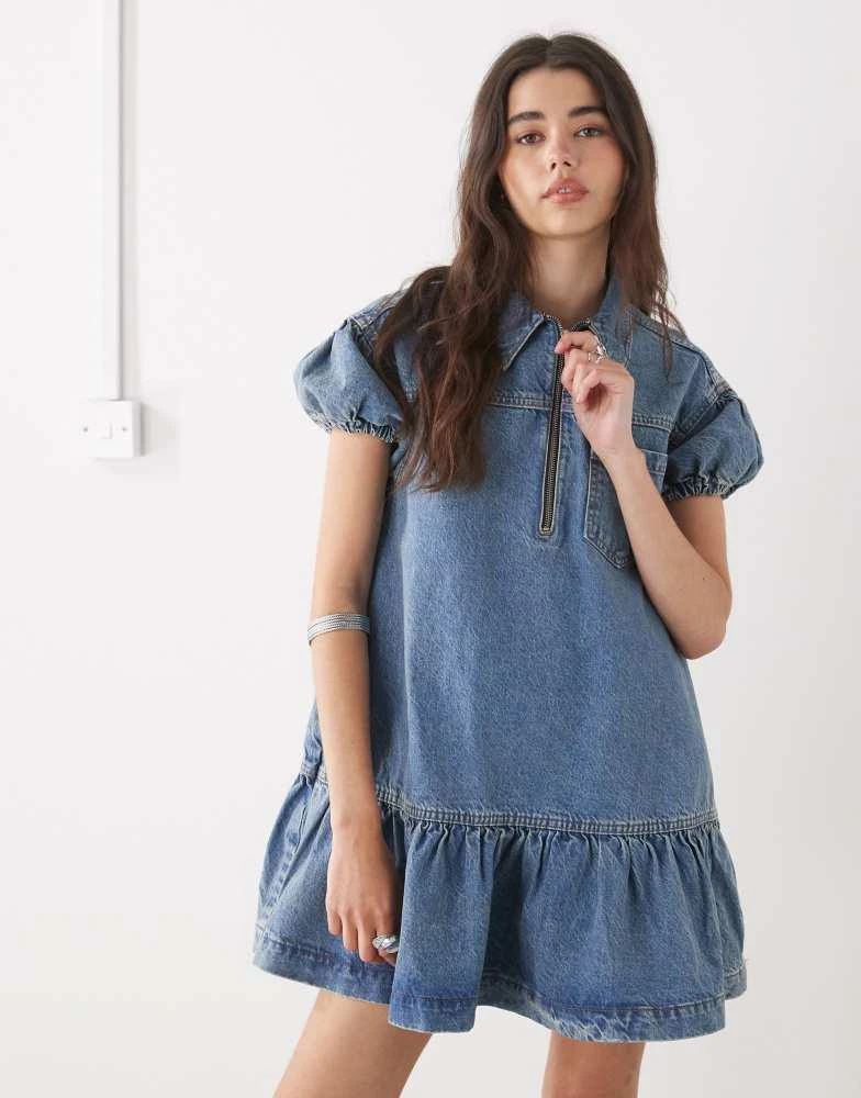 Shop COLLUSION denim short sleeve mini smock dress in mid blue on Sale at BeyondStyle Get 36% Off COLLUSION denim short sleeve mini smock dress in mid blue with Limited-Time Flash Shop COLLUSION denim short sleeve mini smock dress in mid blue on Sale at BeyondStyle Get 36% Off COLLUSION denim short sleeve mini smock dress in mid blue with Limited-Time Flash