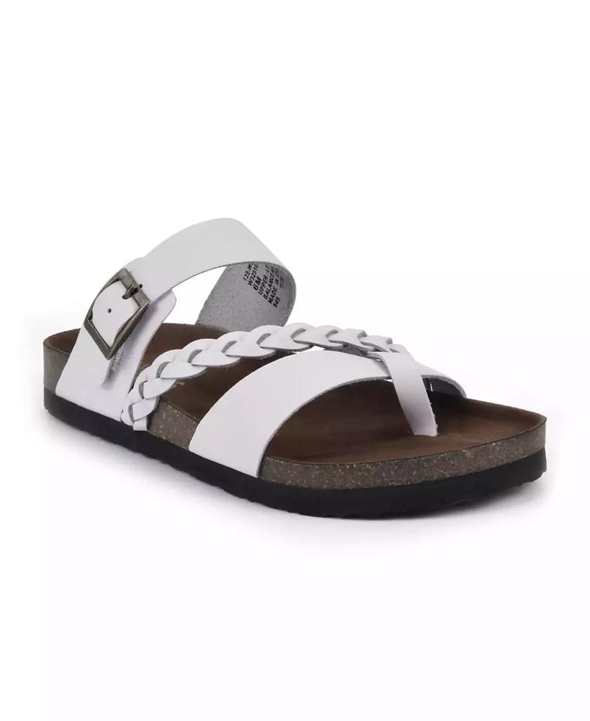 White Mountain Women's Hazy Footbed Sandals