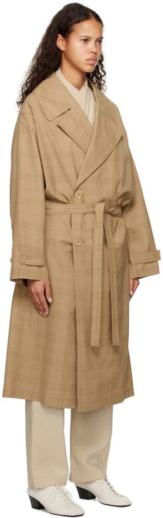 LEMAIRE Beige Double-Breasted Trench Coat 2