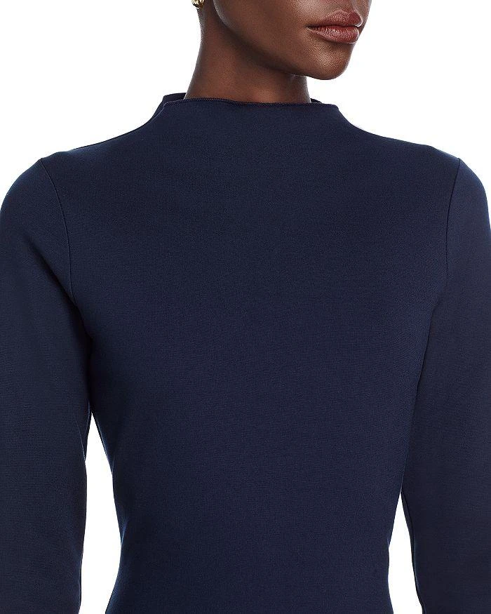 AQUA Mock Neck Long Sleeve Mini Dress - Exclusive 6