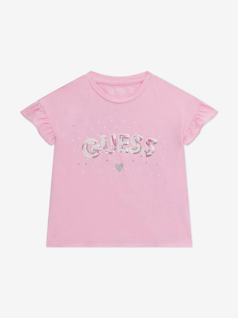 GUESS Girls Short Set in Pink 3