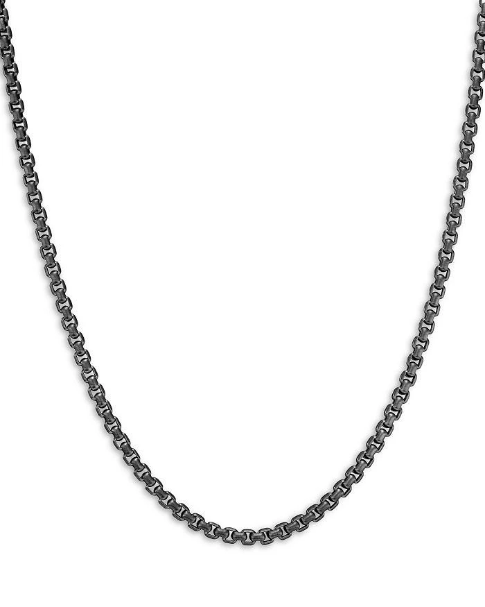 David Yurman Men's Stainless Steel & Sterling Silver Box Chain Necklace, 22-24" 1