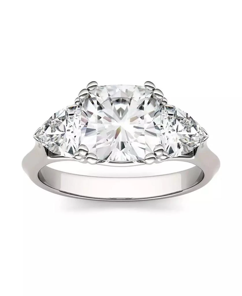 Charles & Colvard Moissanite Three Stone Ring 3 ct. t.w. Diamond Equivalent in 14k White Gold 3