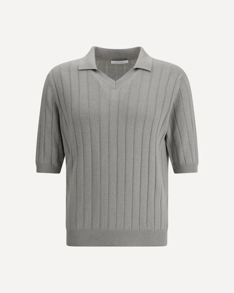 CRUCIANI Silk Polo Shirt 1