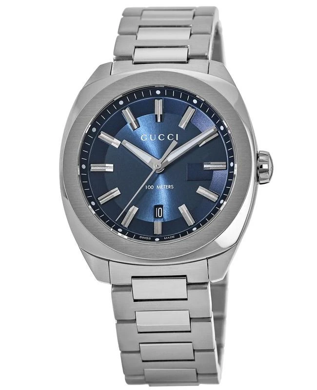 Gucci Gucci GG2570 Blue Dial Stainless Steel Men's Watch YA142303 1