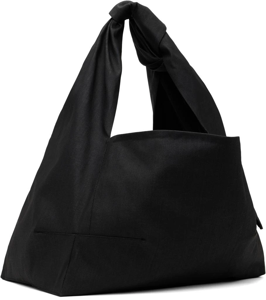 Omar Afridi Gray Coated Denim Knotted Lidia Tote 2