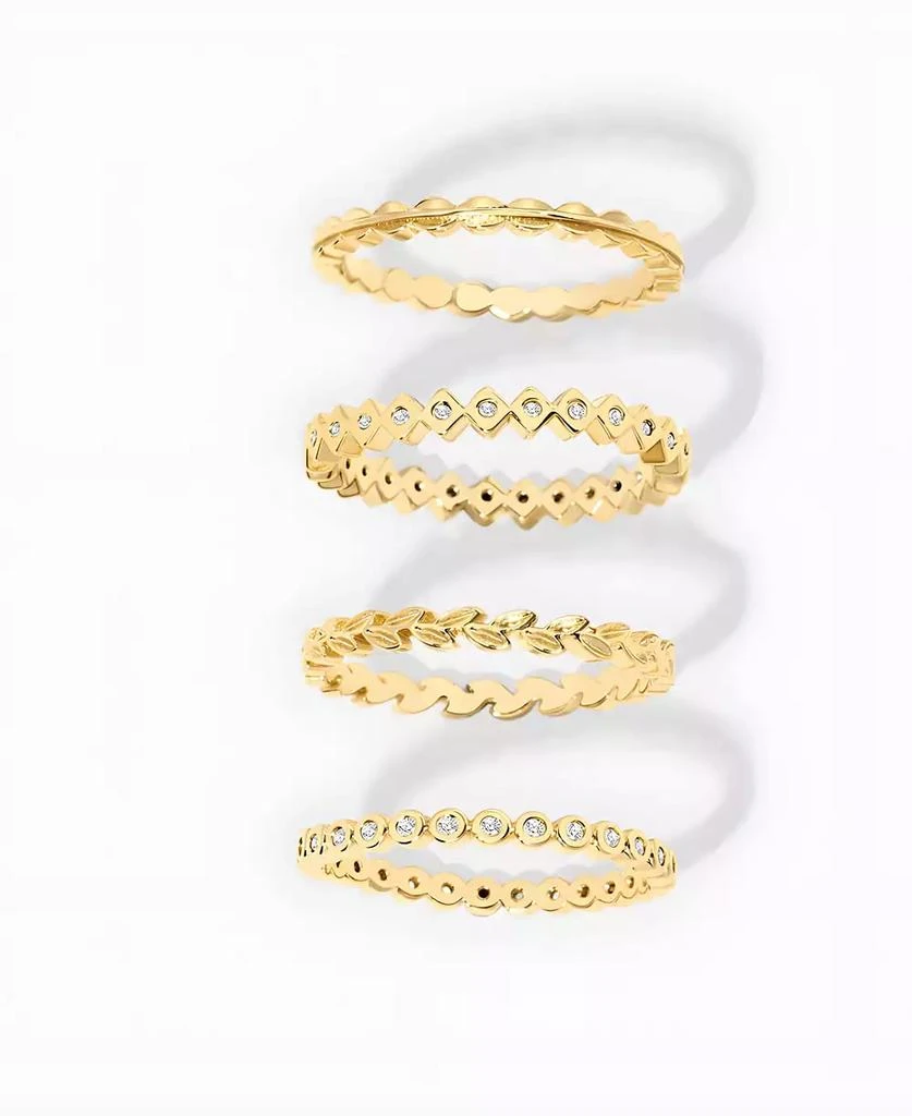 Mint 
Lily Dainty Mini Ring Set 2