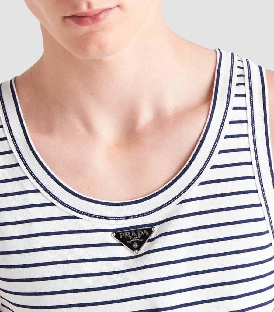 Prada Striped Triangle Tank Top 5