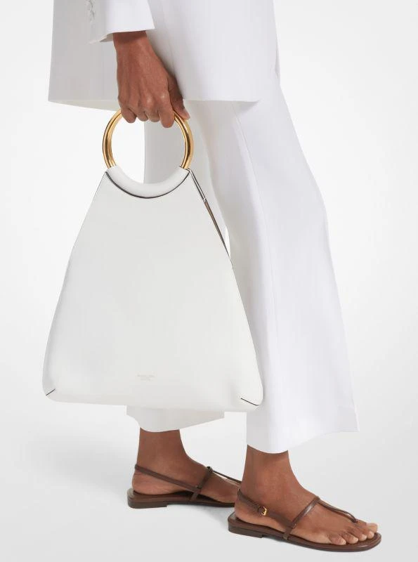 Michael Kors Ursula Large Leather Ring Tote Bag 3