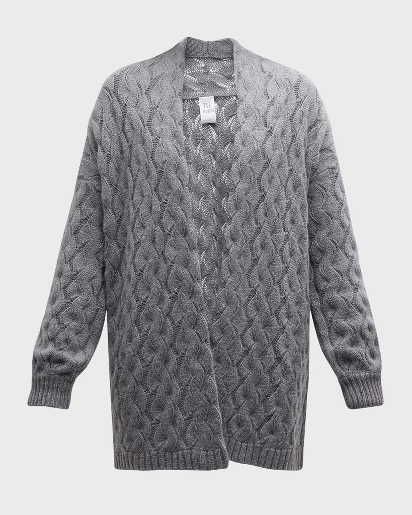 TSE Cashmere Cashmere Oversized Cable-Knit Cardigan