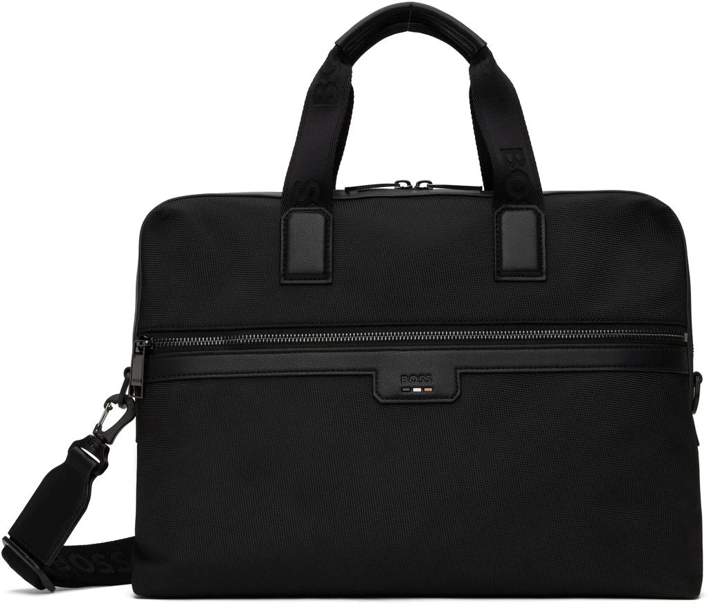 Hugo Boss Black Embossed Logo Briefcase 1