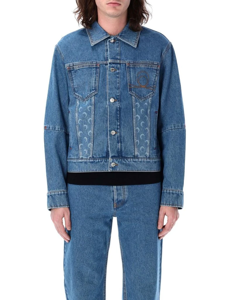 MARINE SERRE Marine Serre Moon Printed Denim Jacket 1