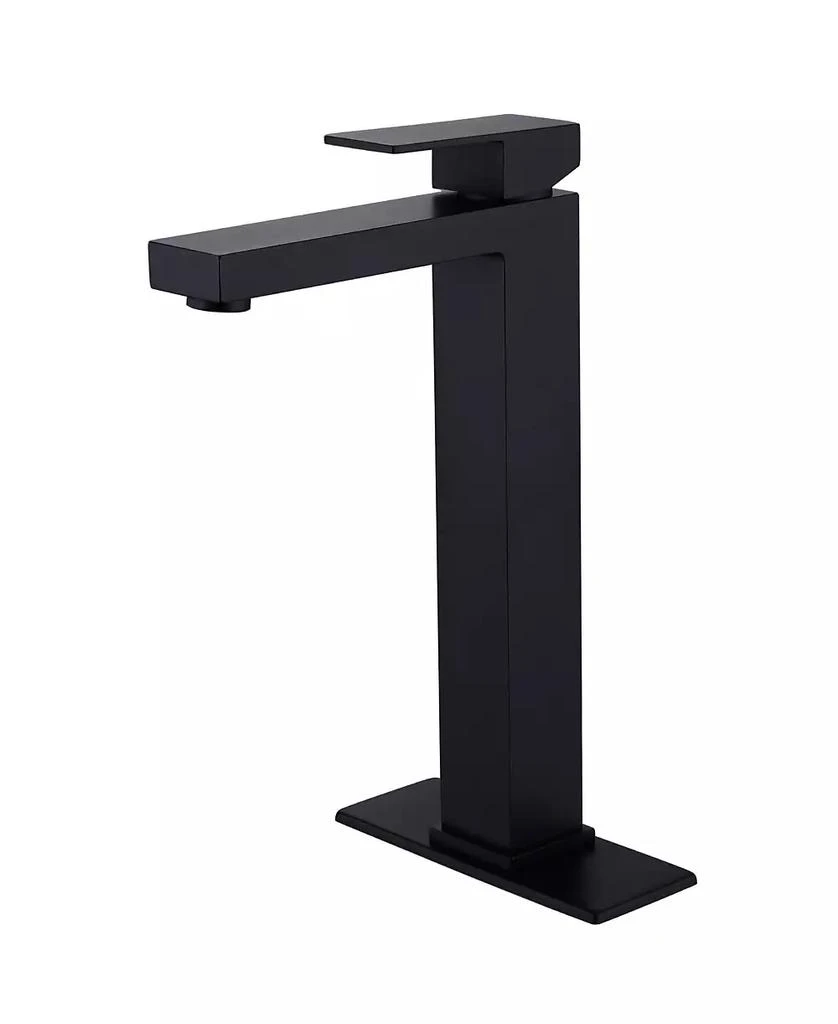 Greenspring Single Hole Single Handle Bathroom Vessel Sink Faucet With Supply Hose