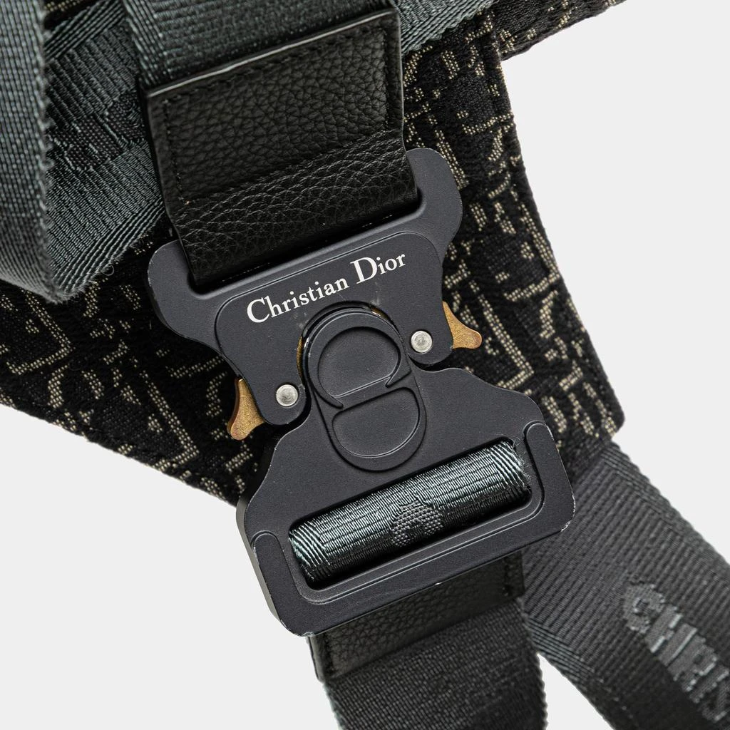 Dior Dior Black Oblique Canvas Saddle Crossbody 5