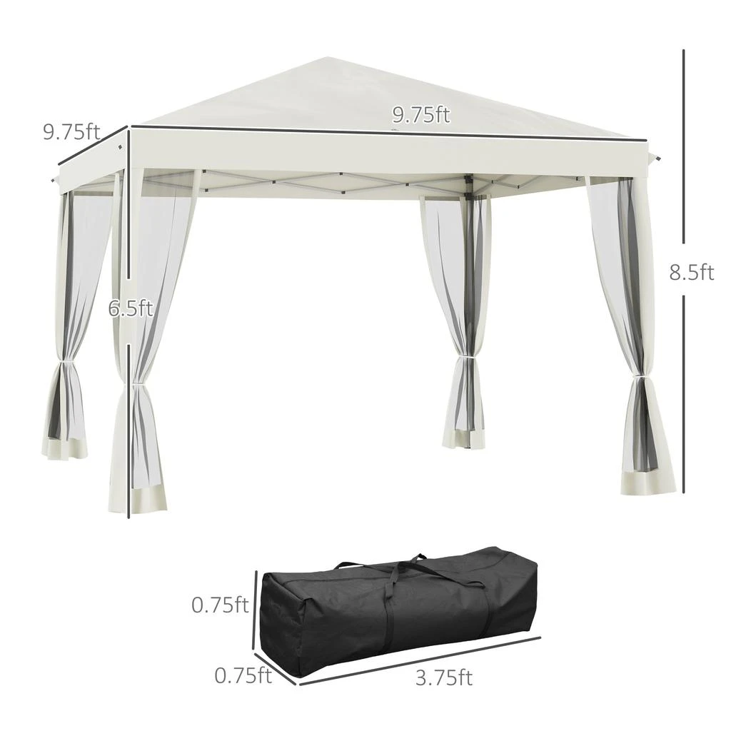 Streamdale Furniture Streamdale Premium Outdoor 10' x 10' Pop-Up Tent for Events 4