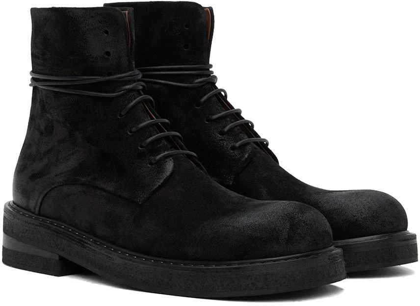 Marsèll Black Parrucca Lace Up Ankle Boots 4