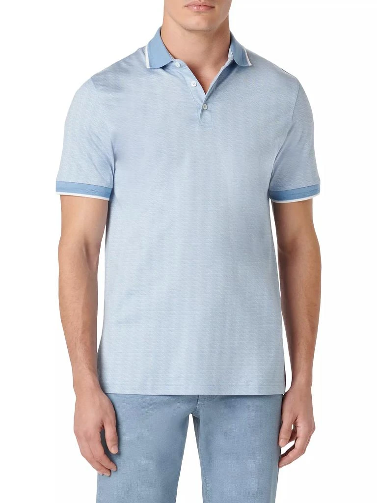 BUGATCHI 3-Button Cotton-Blend Polo Shirt 3