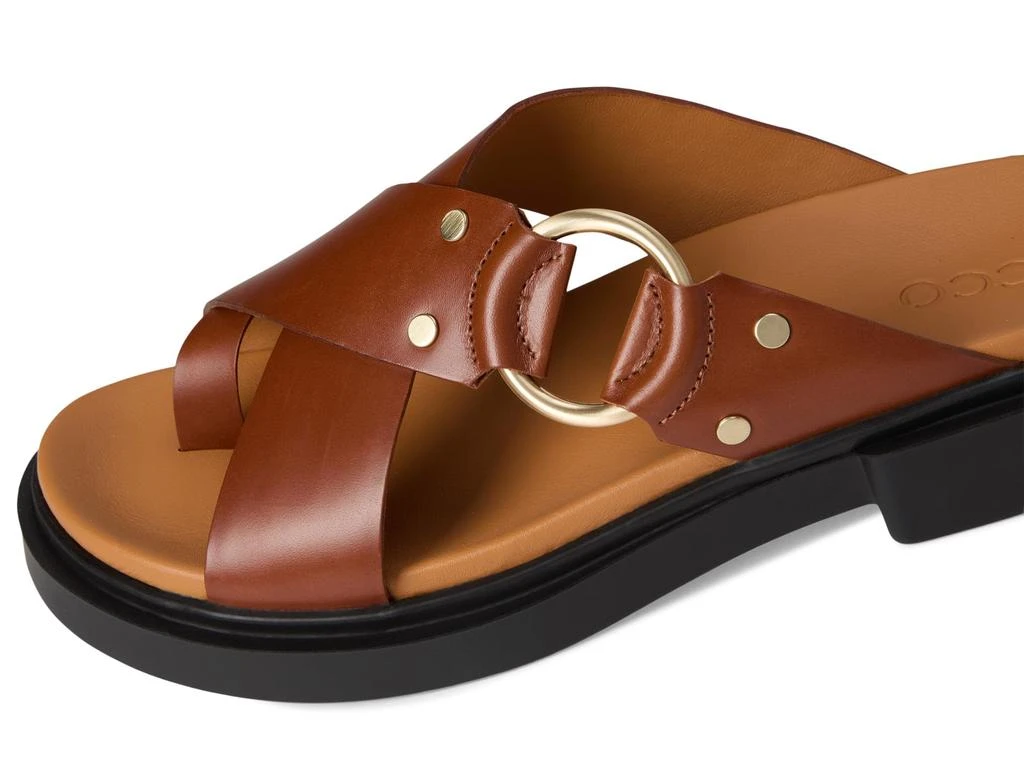 ECCO Seoul Toe Post Ring Ornament Slide Sandals 6