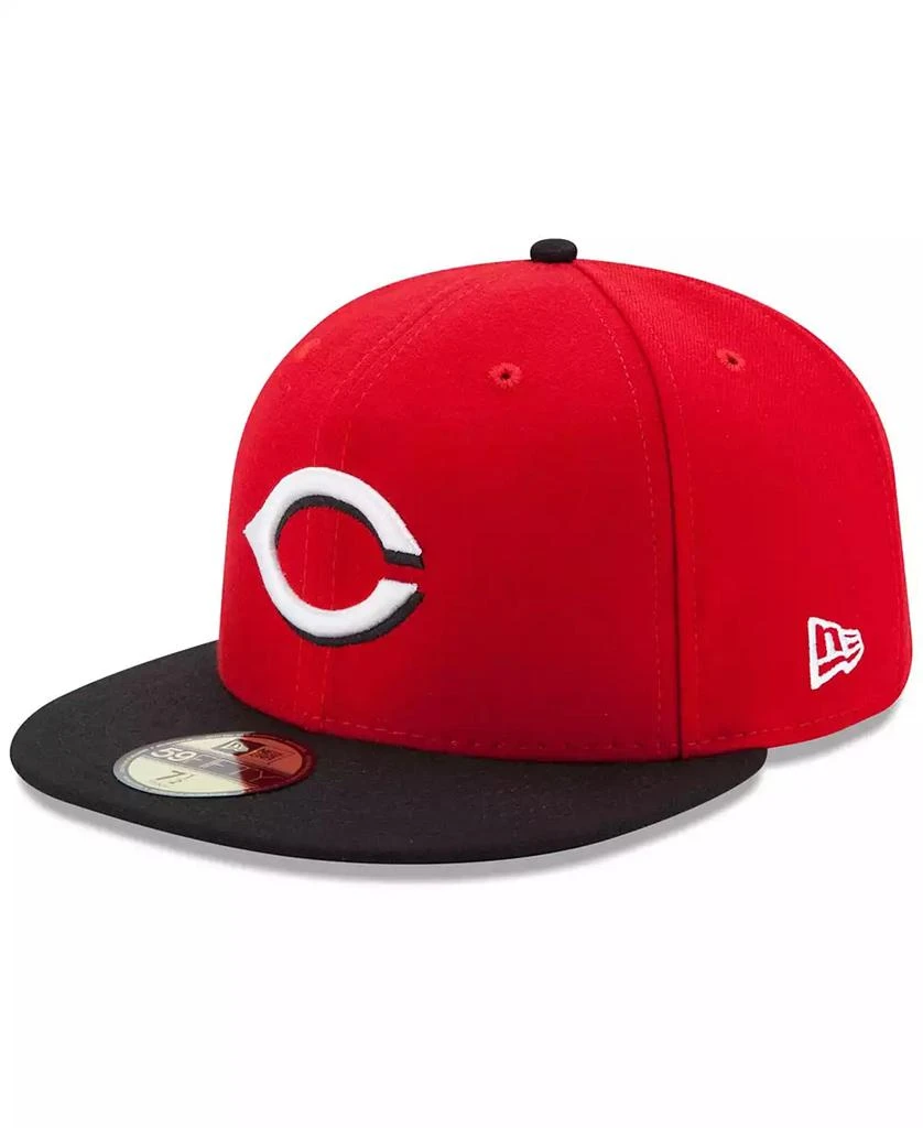 New Era Men's Cincinnati Reds Road Authentic Collection On-Field 59FIFTY Fitted Hat 1