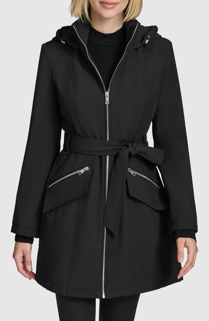 Andrew Marc Quinn Water Resistant Belted Trench Coat