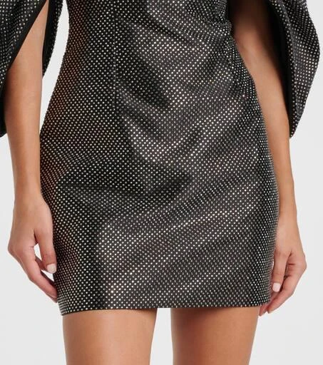 SOLACE LONDON Elina embellished off-shoulder minidress 5