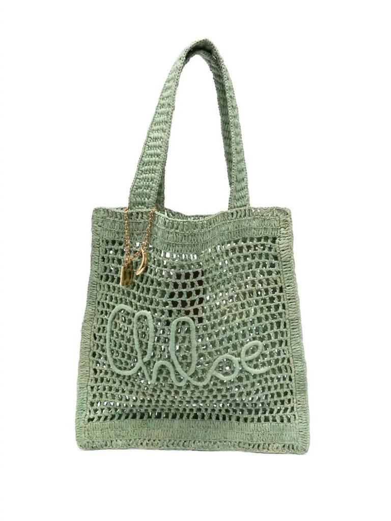 Shop Multicolor Linen Woody Shopping Bag on Sale at