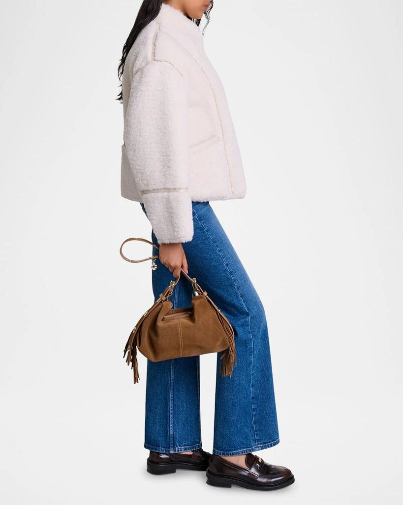 Maje Geaty Faux Fur Shearling Jacket 7