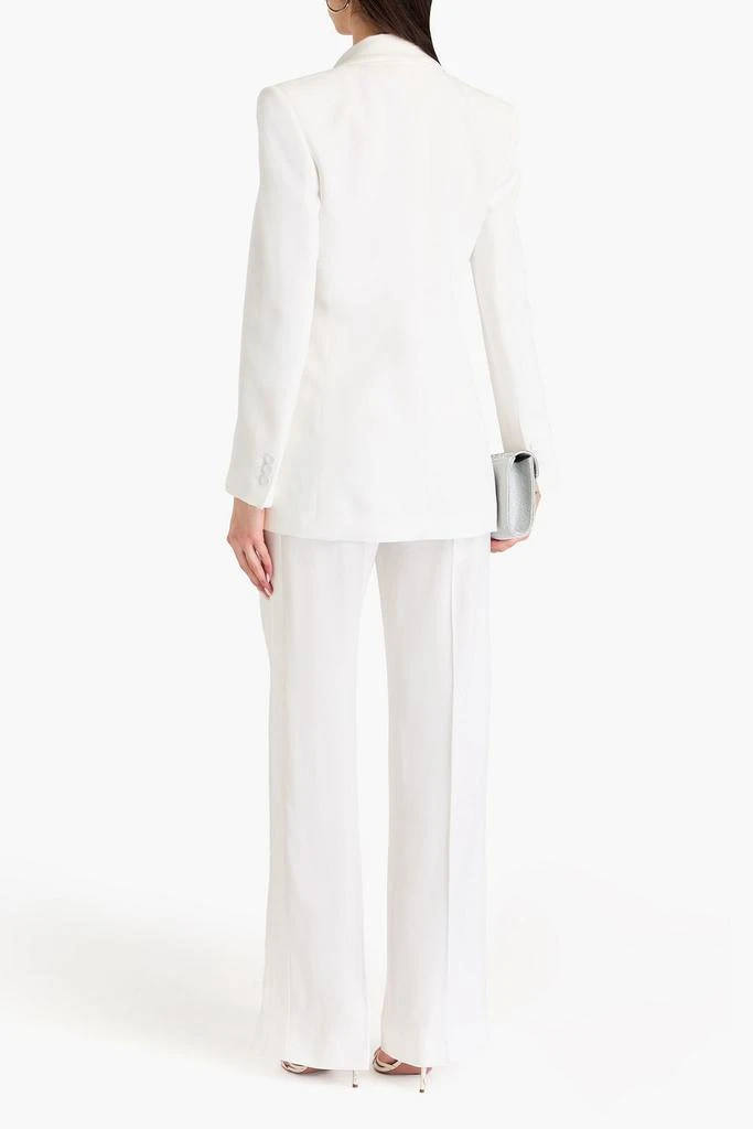 Alberta Ferretti Double-breasted crepe blazer 3
