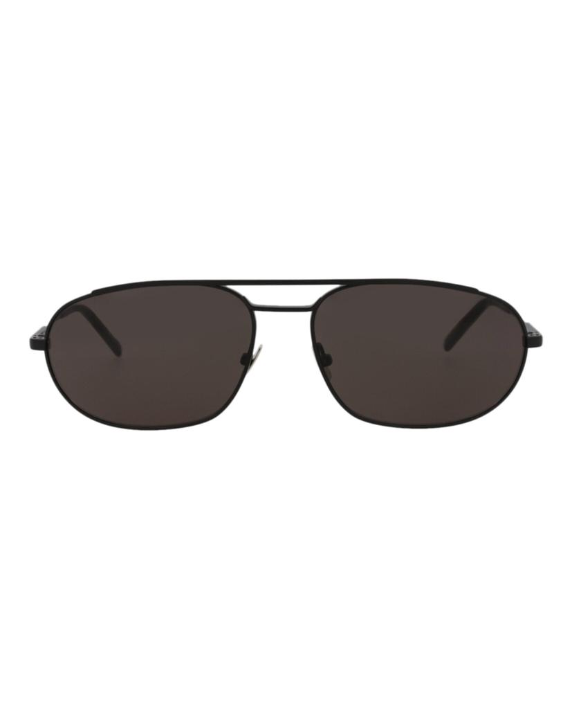 Yves Saint Laurent Round-Frame Metal Sunglasses