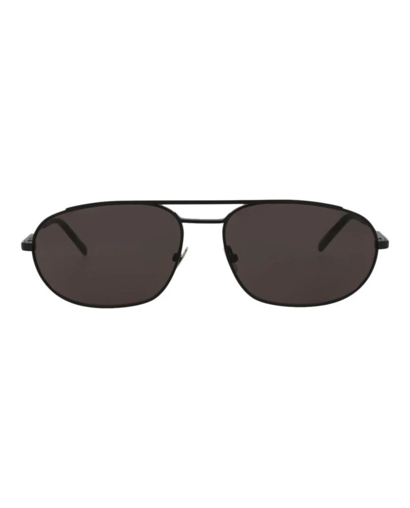 Saint Laurent Round-Frame Metal Sunglasses 1