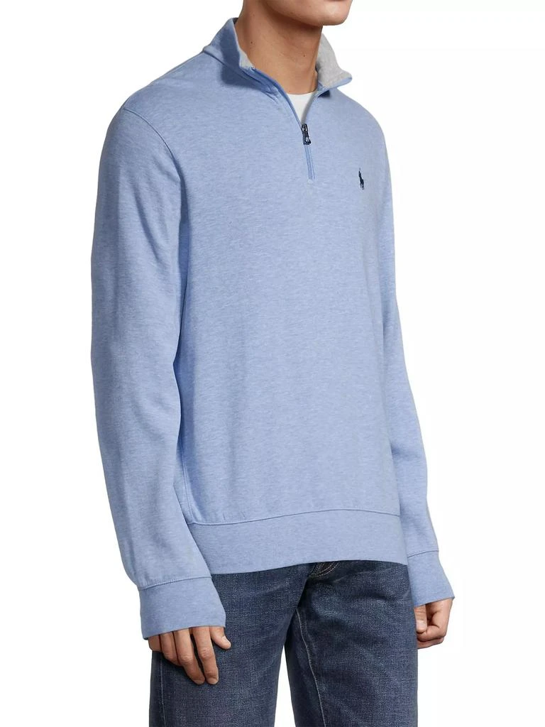 Polo Ralph Lauren Luxury Jersey Quarter-Zip Sweater 4