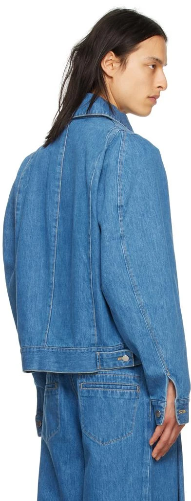Bianca Saunders Blue Bowl Denim Jacket 3