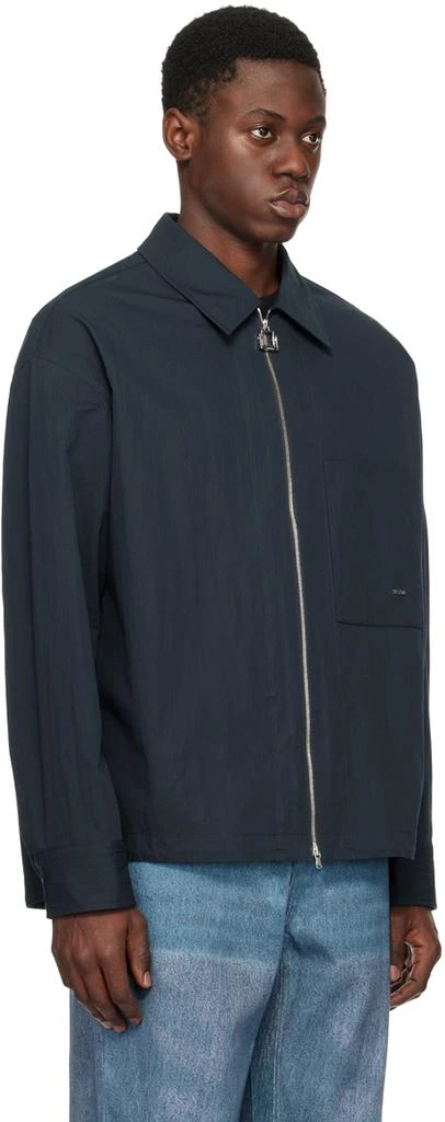 WOOYOUNGMI Navy Drawstring Shirt 2