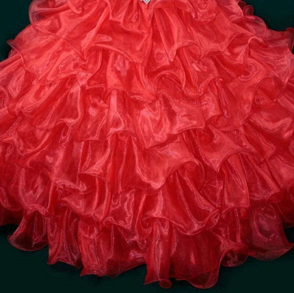 Little Rosie Little Rosie - Girl
s Glitz Long National Pageant Dress 2