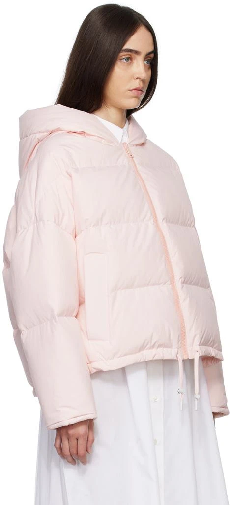 Yves Salomon Pink Quilted Down Jacket 2